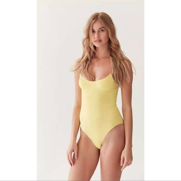 Urban Outfitters Out from Under Ribbed Fuchsia Spaghetti Strap Bodysuit - Picture 4 of 5